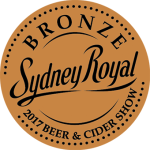 2017 Bronze Dark Ale Sydney Royal BeerCider web